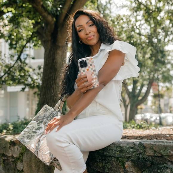 Walli Coastal Check Samsung S22 Ultra phone case - Picture 4 of 7